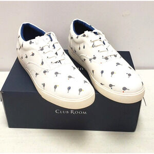Club Room Men's Lance Colorblocked Lace-Up Sneaker Blue/White Print Size 13 M